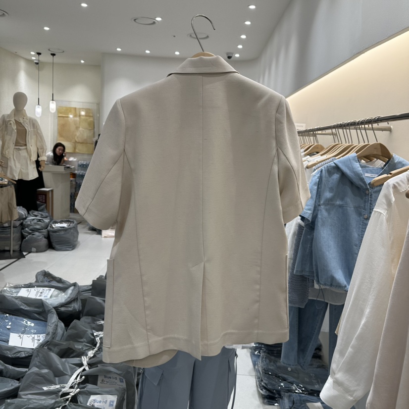 BLUEI-D直郵韓國代購㊣女裝新品推薦25春夏人氣熱賣休閑夾克Blue i-d夾克