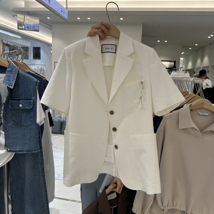 BLUEI-D直郵韓國代購㊣女裝新品推薦25春夏人氣熱賣休閑夾克Blue i-d夾克圖色3