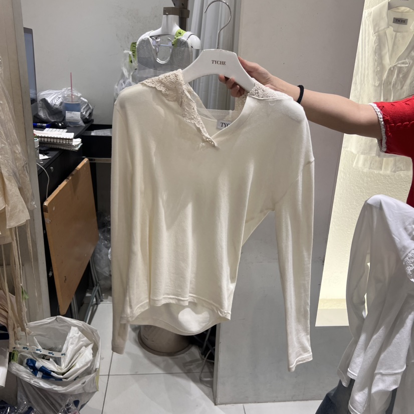 TYCHE直郵韓國代購㊣女裝新品25春夏推薦熱賣休閑人氣長袖T恤TYCHE長袖T恤