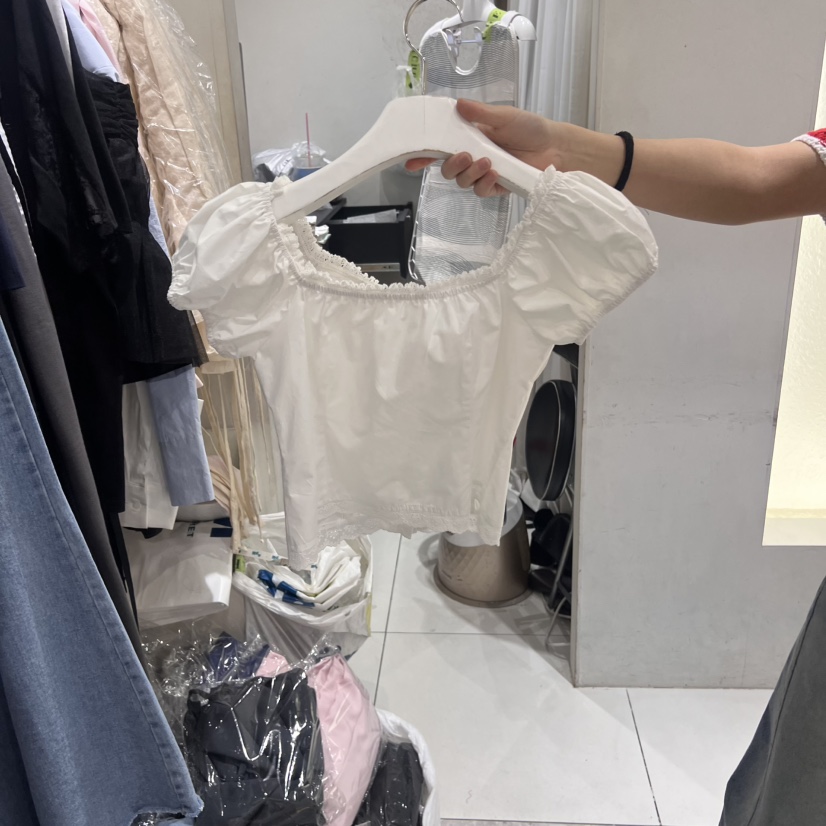 TYCHE直郵韓國代購㊣女裝新款休閑人氣25春夏時尚襯衫蕾絲衫TYCHE襯衫/蕾絲衫