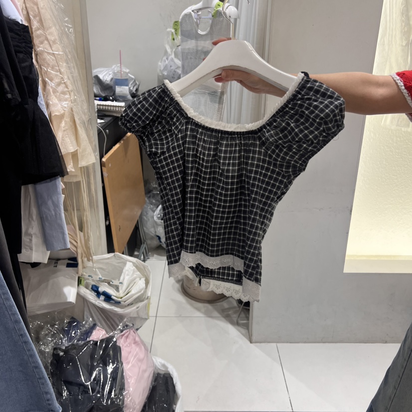 TYCHE直郵韓國代購㊣女裝新款休閑人氣25春夏時尚襯衫蕾絲衫TYCHE襯衫/蕾絲衫