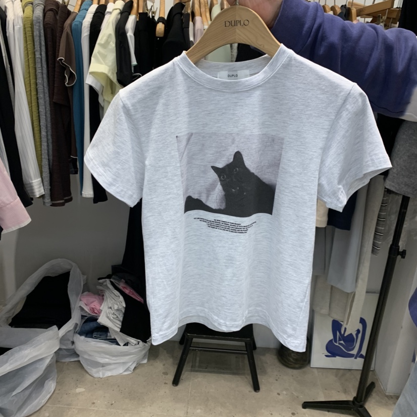 DUPLO韓國直郵㊣東大門實拍女裝新款時尚25春夏推薦熱賣T恤DUPLOT恤圖色1
