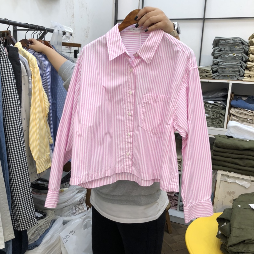 DELI JENNY直郵韓國代購㊣女裝新款25春夏人氣推薦襯衫蕾絲衫THERE襯衫/蕾絲衫圖色2