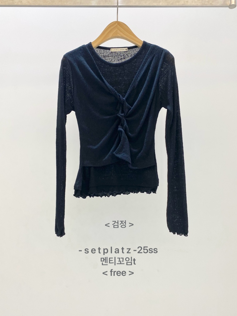 SETPLATZ韓國直郵㊣女裝新款25春夏休閑人氣時尚推薦長袖T恤PLATZCLASSIC長袖T恤圖色5