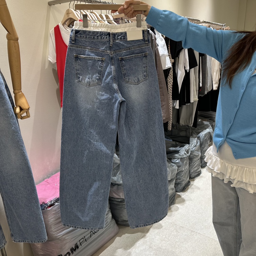 MOREMORE韓國直郵㊣東大門實拍女裝新款推薦人氣熱賣牛仔褲more more牛仔褲