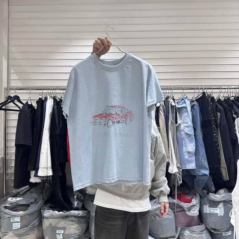 BRICKLANE韓國直郵㊣女裝新款25春夏推薦熱賣人氣休閑時尚T恤BRICKLANET恤圖色2