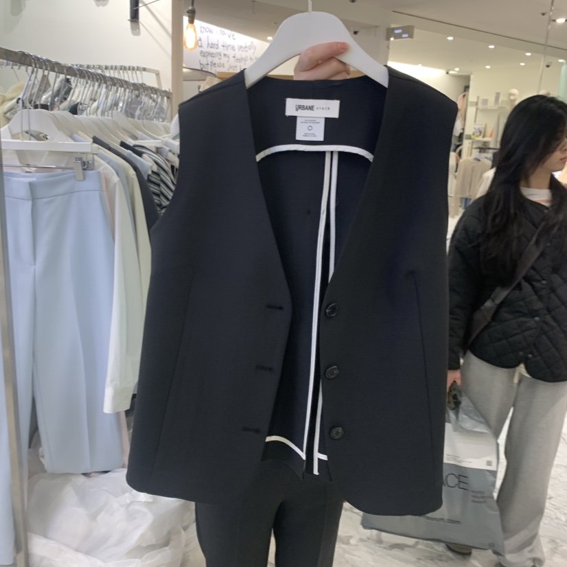 URBANE cloth韓國直郵㊣東大門實拍女裝新品25春夏推薦馬甲URBANE cloth馬甲圖色2