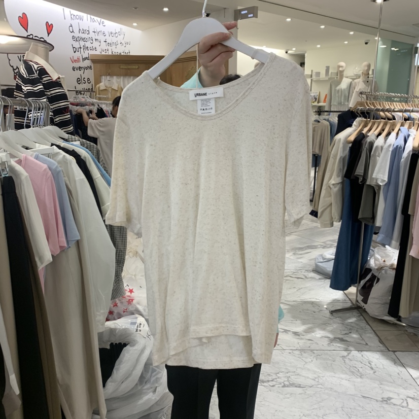 URBANE cloth韓國直郵㊣女裝新款人氣時尚休閑熱賣25春夏T恤URBANE clothT恤圖色2
