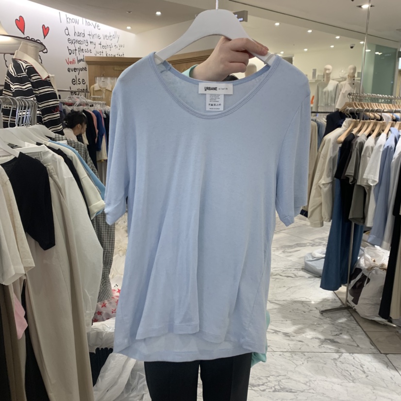 URBANE cloth韓國直郵㊣女裝新款人氣時尚休閑熱賣25春夏T恤URBANE clothT恤圖色4
