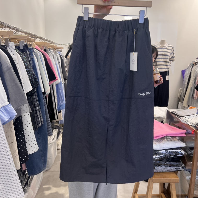 TAN&amp;COMO韓國㊣直郵東大門代購女裝新品休閑半身裙中短裙拉鏈tan-COMO半身裙/中短裙圖色2