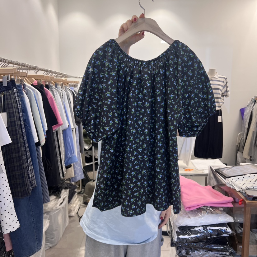 TAN&amp;COMO韓國直郵㊣東大門實拍女裝新款熱賣襯衫蕾絲衫tan-COMO襯衫/蕾絲衫