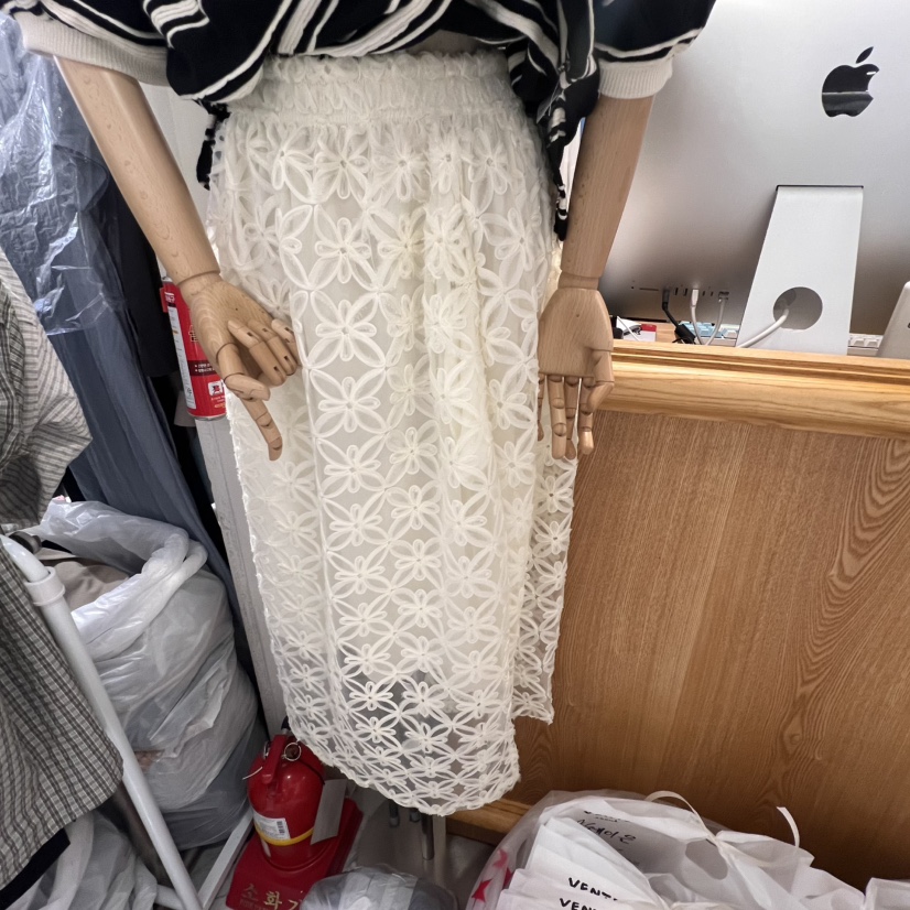 VENTI韓國㊣直郵東大門代購女裝新款推薦熱賣25春夏半身裙中短裙VENTI半身裙/中短裙圖色1