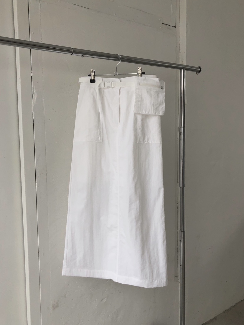 NWEOL直郵韓國代購㊣女裝新品時尚25春夏半身裙中短裙含腰包腰帶NWEOL半身裙/中短裙