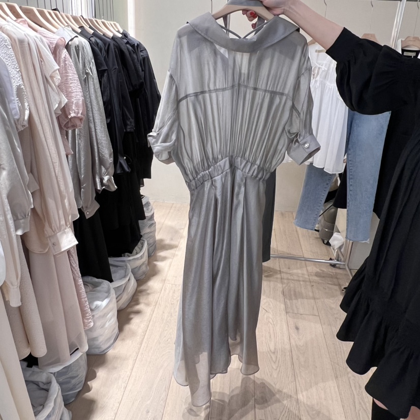 ARCHER韓國直郵㊣女裝新品人氣熱賣25春夏休閑連衣裙含腰帶ARCHER連衣裙