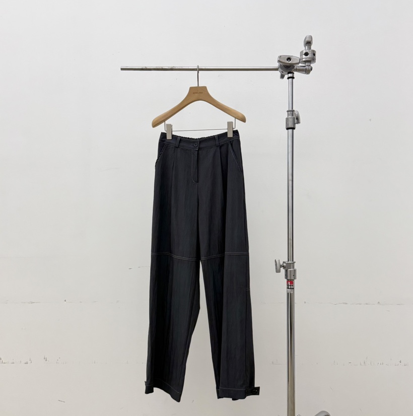 ADELINE韓國㊣直郵東大門代購女裝新品25春夏時尚休閑休閑褲ADELINE休閑褲圖色3