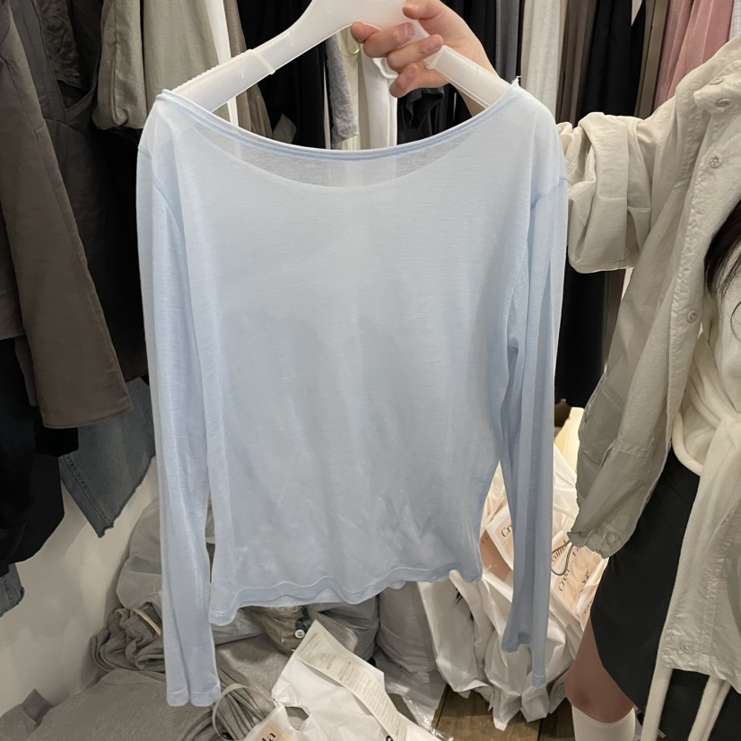 CREAM VILLA韓國㊣直郵東大門代購女裝新品推薦長袖T恤鵝CREAMVILLA長袖T恤圖色2