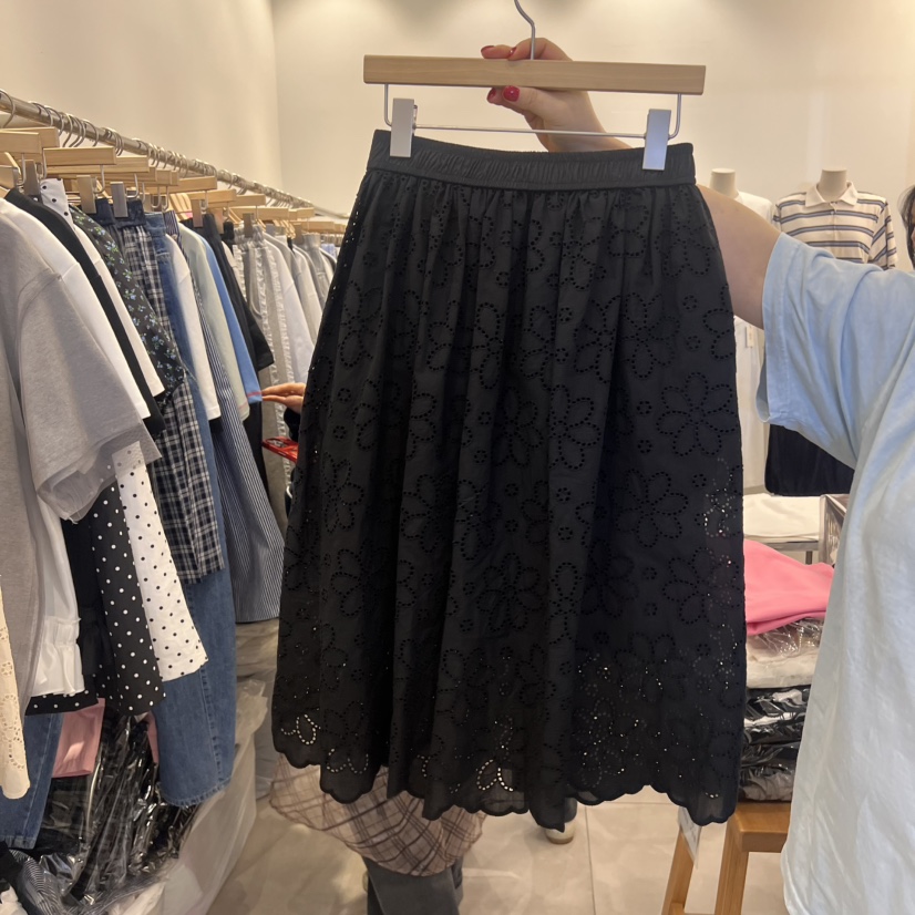 TAN&amp;COMO韓國㊣直郵東大門代購女裝新品人氣半身裙中短裙tan-COMO半身裙/中短裙