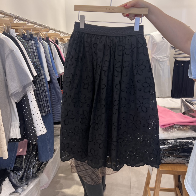 TAN&amp;COMO韓國㊣直郵東大門代購女裝新品人氣半身裙中短裙tan-COMO半身裙/中短裙圖色3