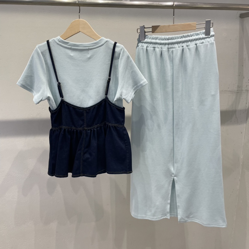 空韓國㊣直郵東大門代購女裝新品休閑熱賣25春夏套裝三件套HOT ISSUE套裝