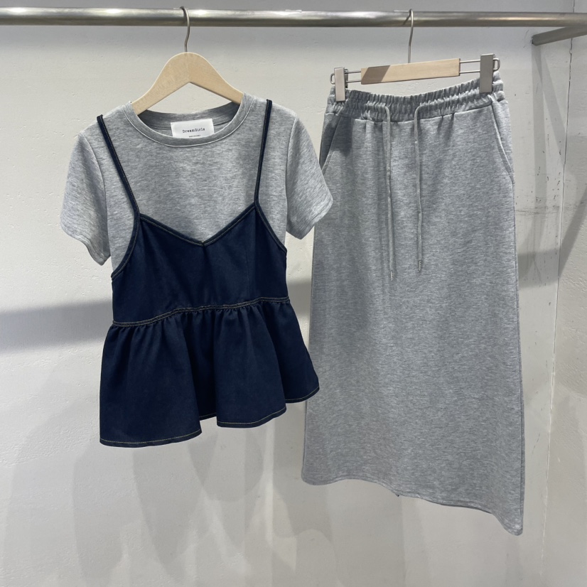 空韓國㊣直郵東大門代購女裝新品休閑熱賣25春夏套裝三件套HOT ISSUE套裝圖色3