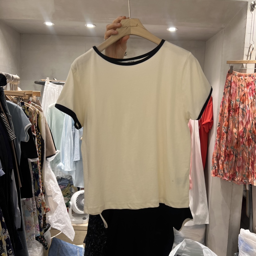 LOGROAD韓國直郵㊣東大門實拍女裝新款時尚推薦熱賣25春夏T恤LOG ROADT恤圖色2