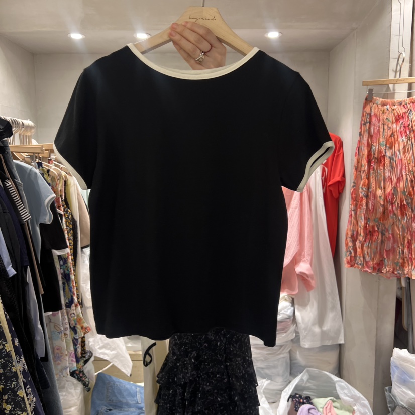 LOGROAD韓國直郵㊣東大門實拍女裝新款時尚推薦熱賣25春夏T恤LOG ROADT恤圖色3