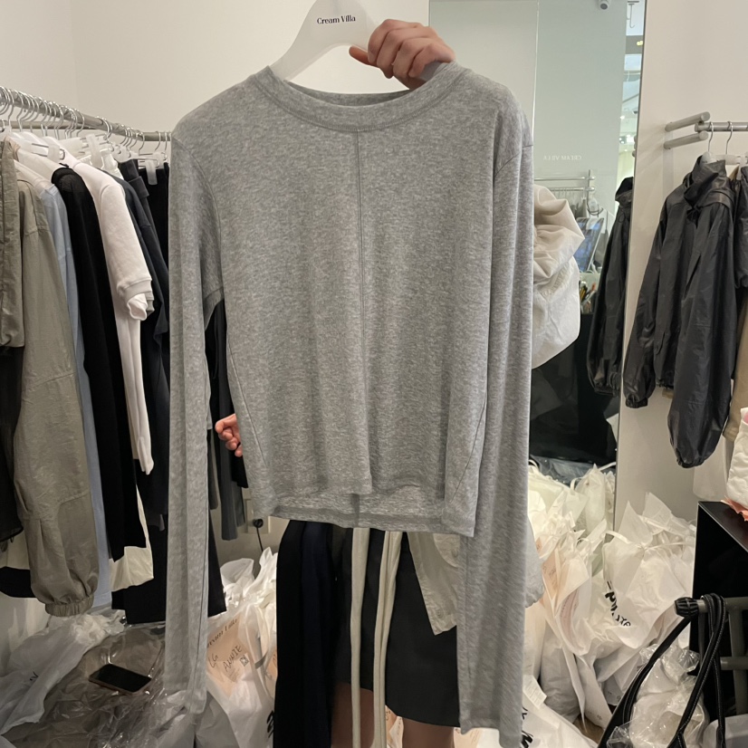 CREAM VILLA韓國直郵㊣女裝新款時尚長袖T恤CREAMVILLA長袖T恤