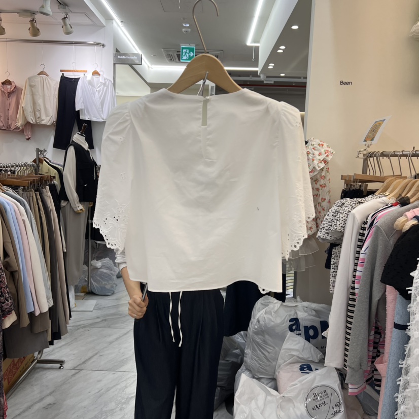 BEEN-A直郵韓國代購㊣女裝新款25春夏熱賣推薦時尚襯衫蕾絲衫BEEN-A襯衫/蕾絲衫