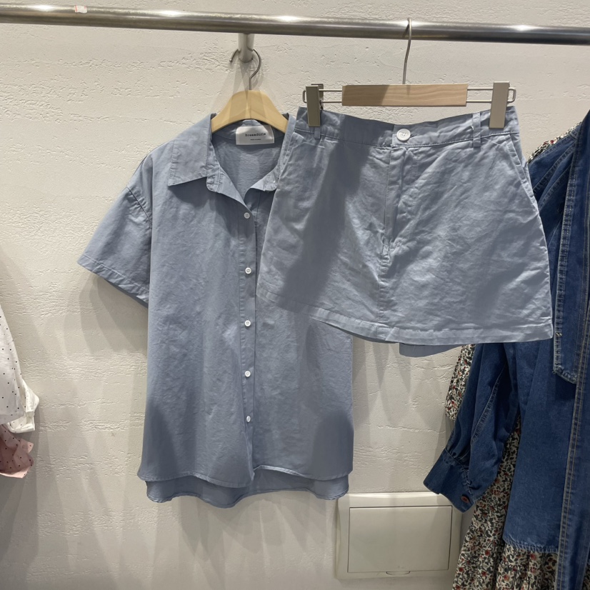 空韓國㊣直郵東大門代購女裝新品時尚人氣25春夏推薦套裝棉質HOT ISSUE套裝圖色4