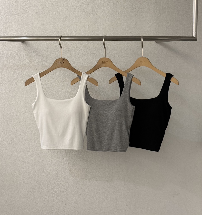 TWENTY FOUR SEVEN24-7韓國直郵㊣東大門實拍女裝新款熱賣吊帶背心TEWNTY FOUR SEVEN24-7吊帶/背心