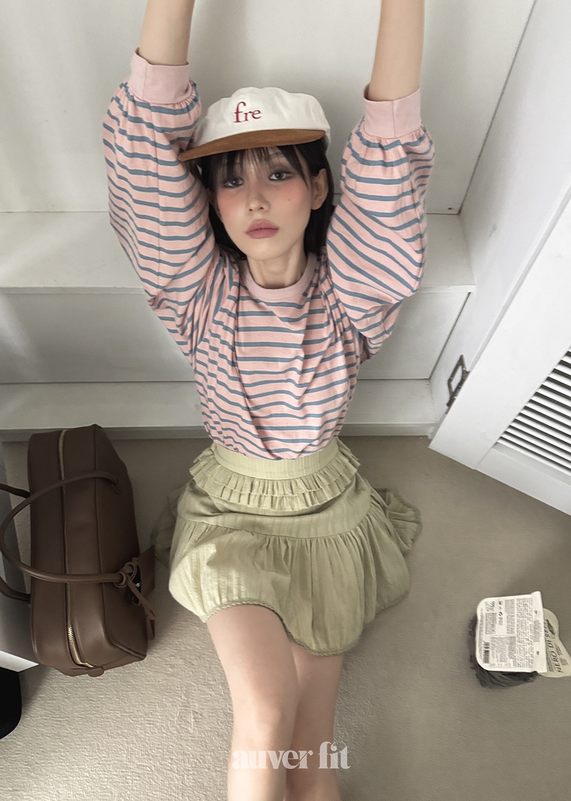 AUVERFIT韓國直郵㊣女裝新款熱賣推薦時尚人氣25春夏短裙棉質AUVERFIT短裙