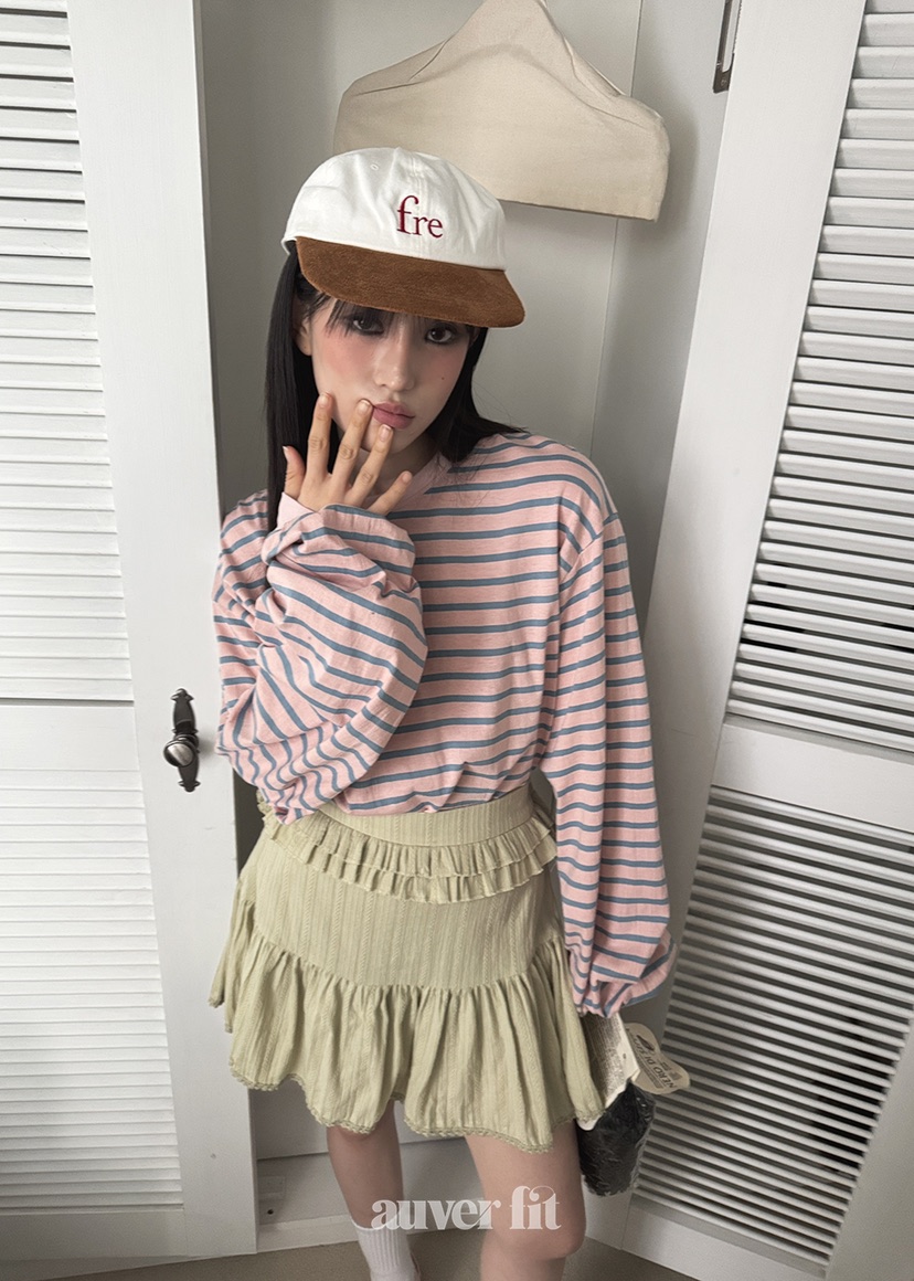 AUVERFIT韓國直郵㊣女裝新款熱賣推薦時尚人氣25春夏短裙棉質AUVERFIT短裙