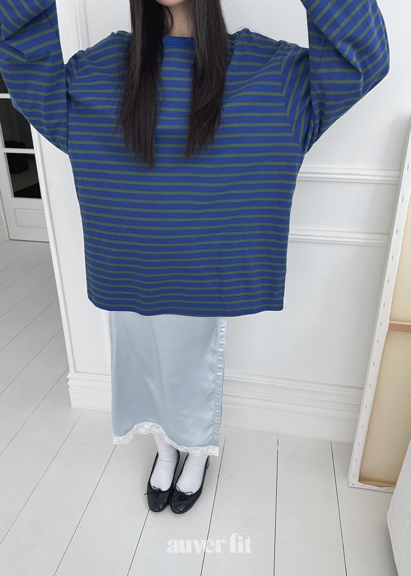 AUVERFIT韓國直郵㊣東大門實拍女裝新品推薦人氣長裙蕾絲緞面AUVERFIT長裙