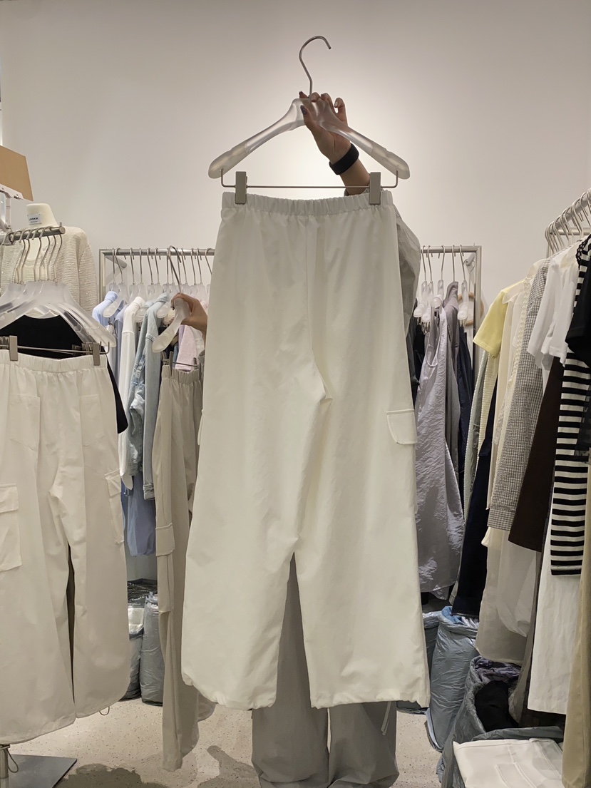 LOOKK韓國㊣直郵東大門代購女裝新品休閑25春夏休閑褲口袋拉鏈LOOKK休閑褲