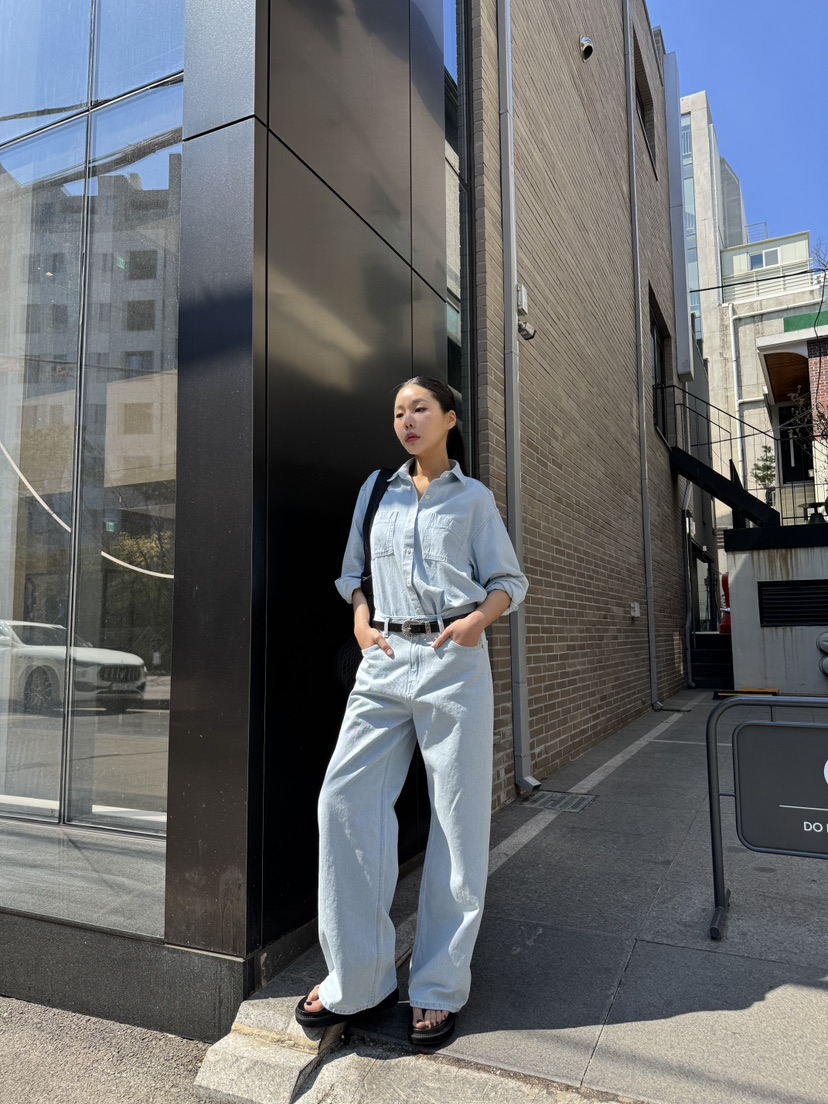 LIMLIMLIM韓國㊣直郵東大門代購女裝新品時尚休閑推薦牛仔褲LIM LIM LIM牛仔褲