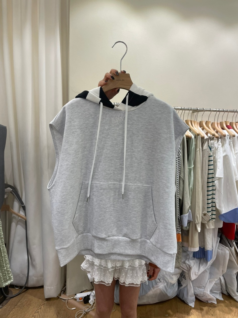 AUVERFIT直郵韓國代購㊣女裝新品休閑推薦熱賣吊帶背心連帽衫AUVERFIT吊帶/背心