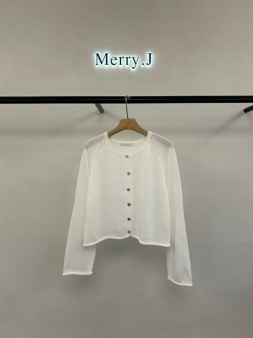 MERRY-J韓國㊣直郵東大門代購女裝新款25春夏熱賣針織衫開衫MERRY-J針織衫