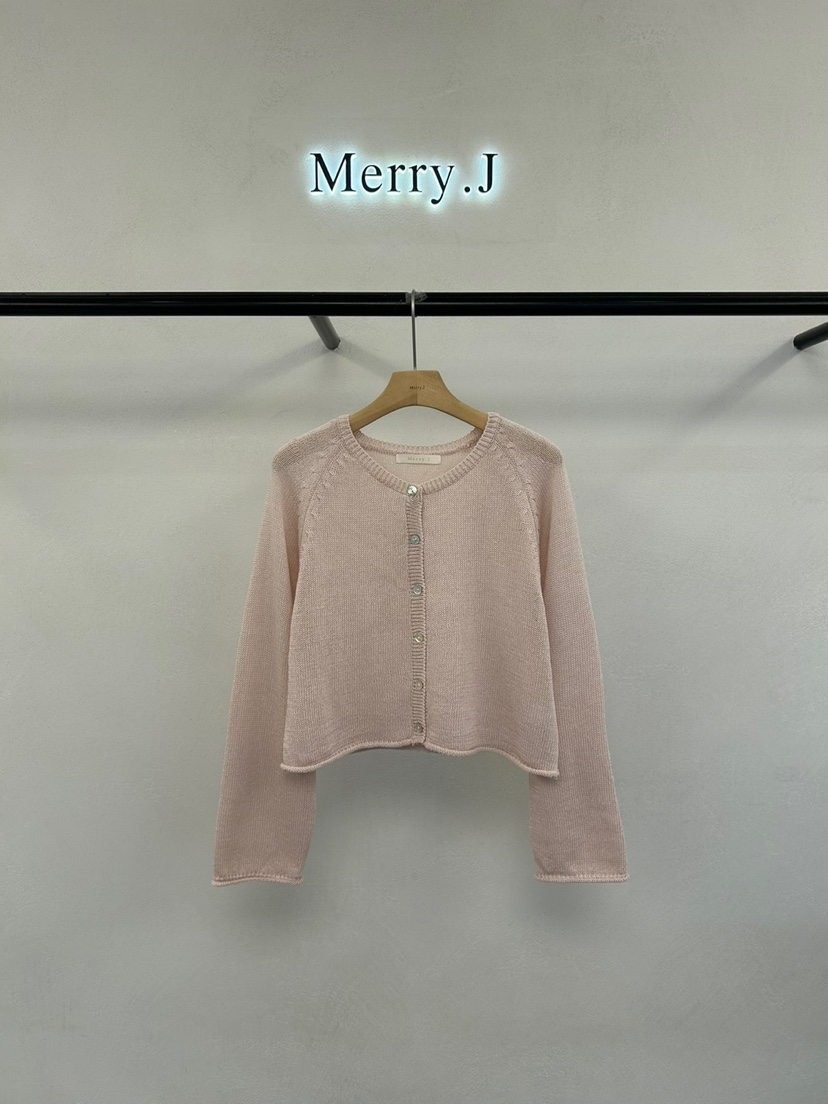 MERRY-J韓國㊣直郵東大門代購女裝新款25春夏熱賣針織衫開衫MERRY-J針織衫圖色2
