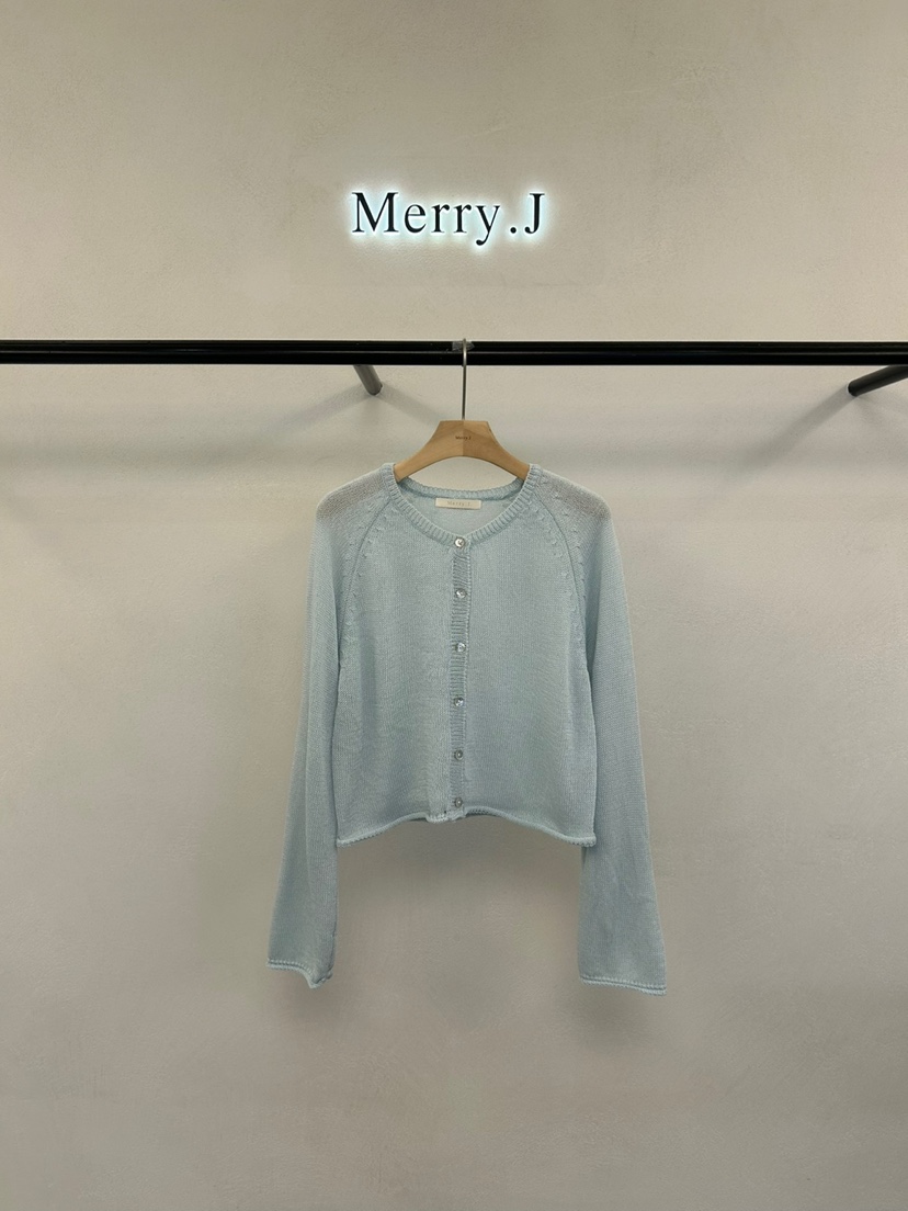 MERRY-J韓國㊣直郵東大門代購女裝新款25春夏熱賣針織衫開衫MERRY-J針織衫圖色3