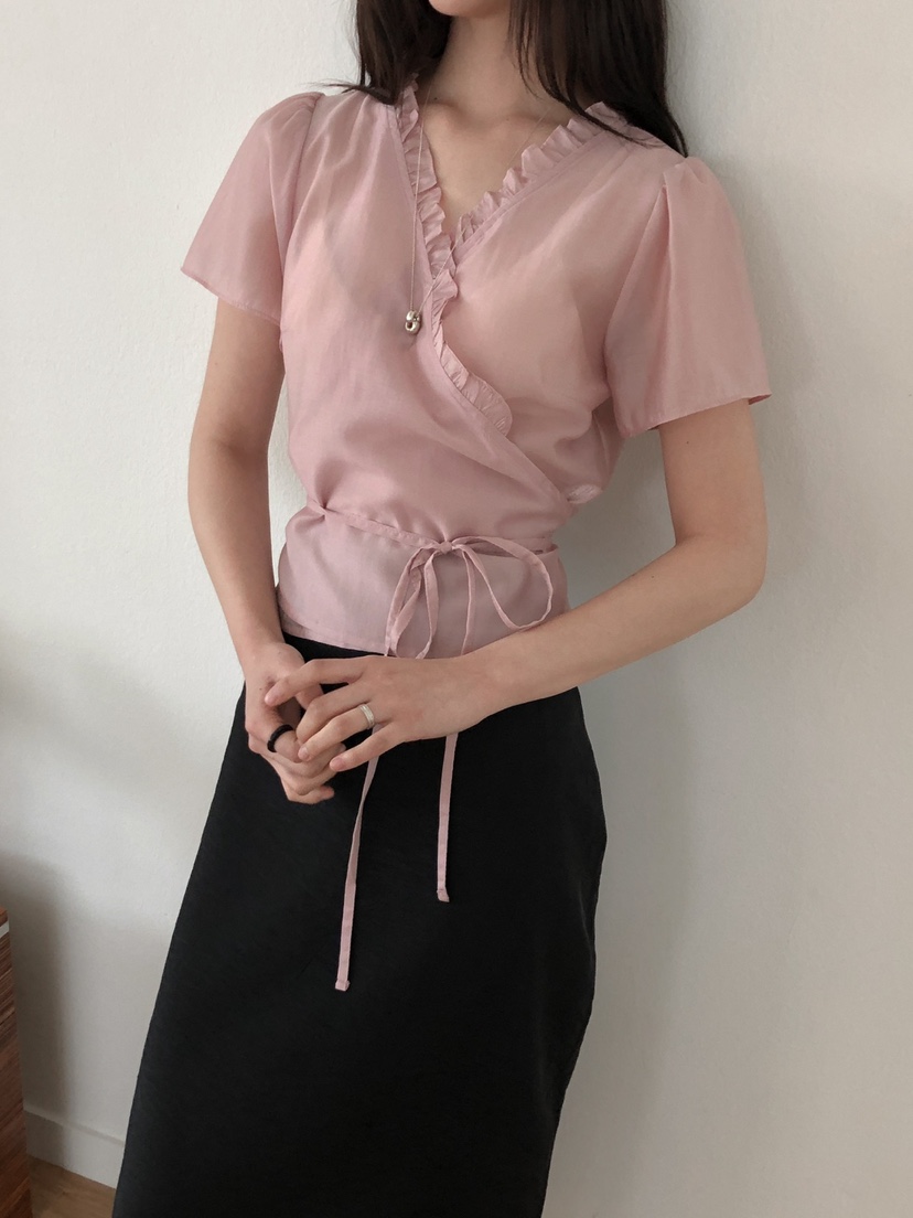 LONG PEAK韓國直郵㊣女裝新品25春夏推薦人氣熱賣襯衫蕾絲衫LONG PEAK襯衫/蕾絲衫