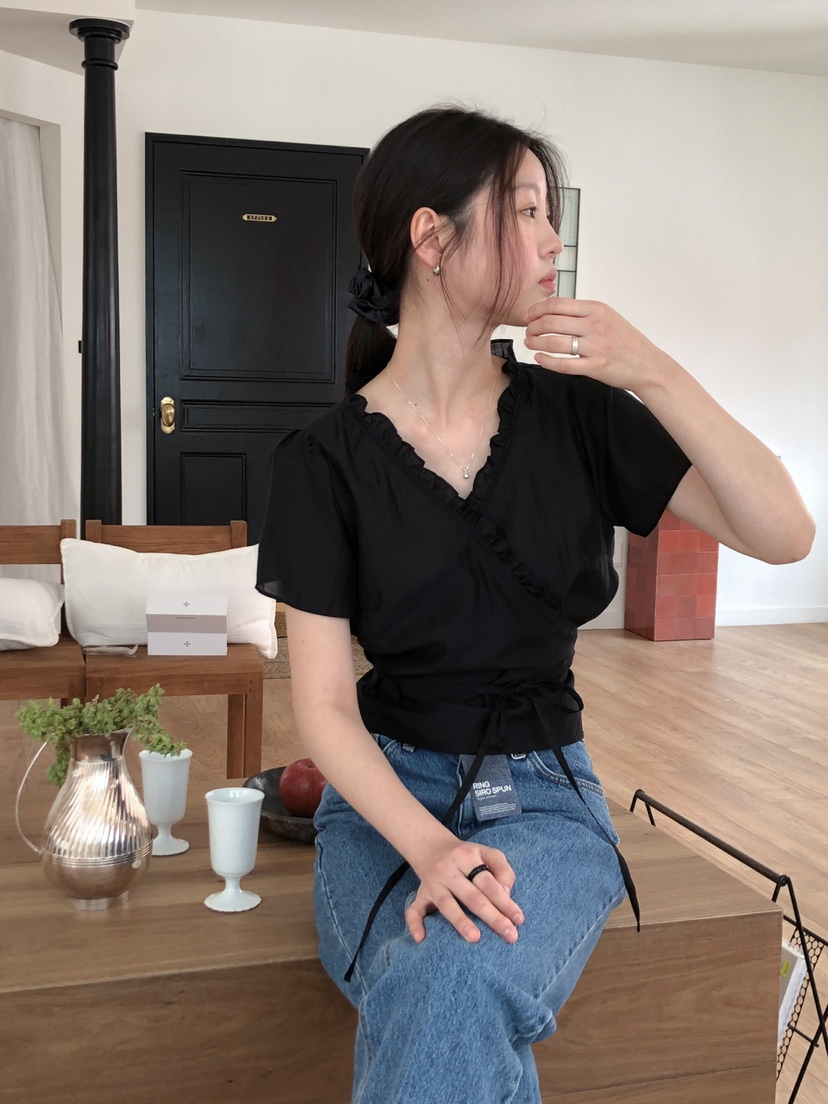 LONG PEAK韓國直郵㊣女裝新品25春夏推薦人氣熱賣襯衫蕾絲衫LONG PEAK襯衫/蕾絲衫