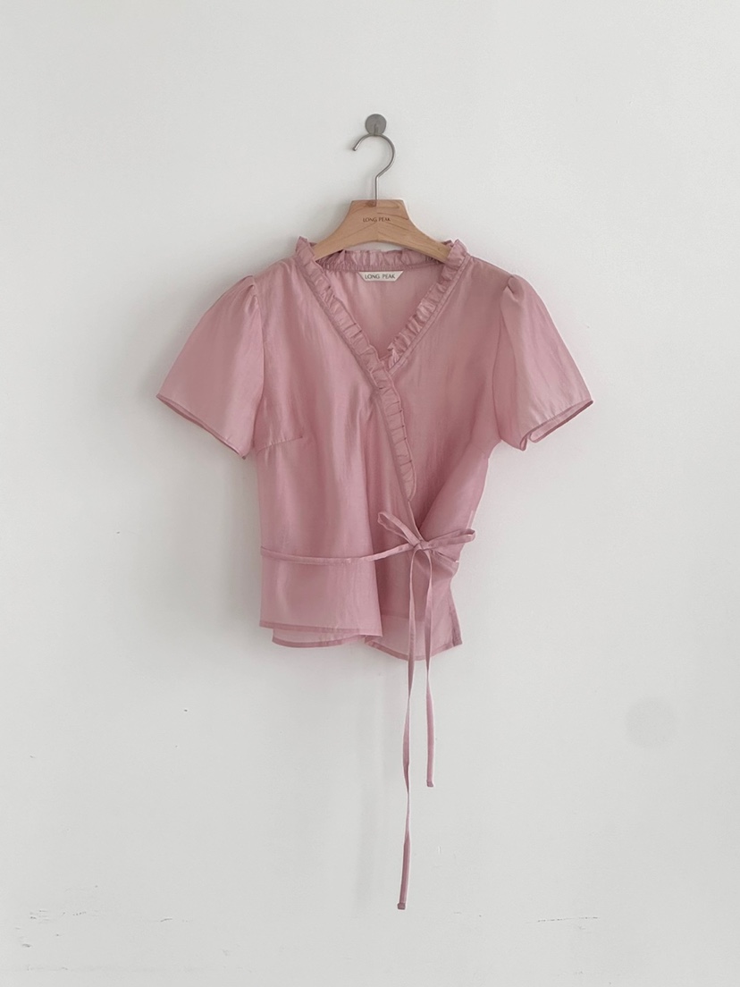 LONG PEAK韓國直郵㊣女裝新品25春夏推薦人氣熱賣襯衫蕾絲衫LONG PEAK襯衫/蕾絲衫圖色2