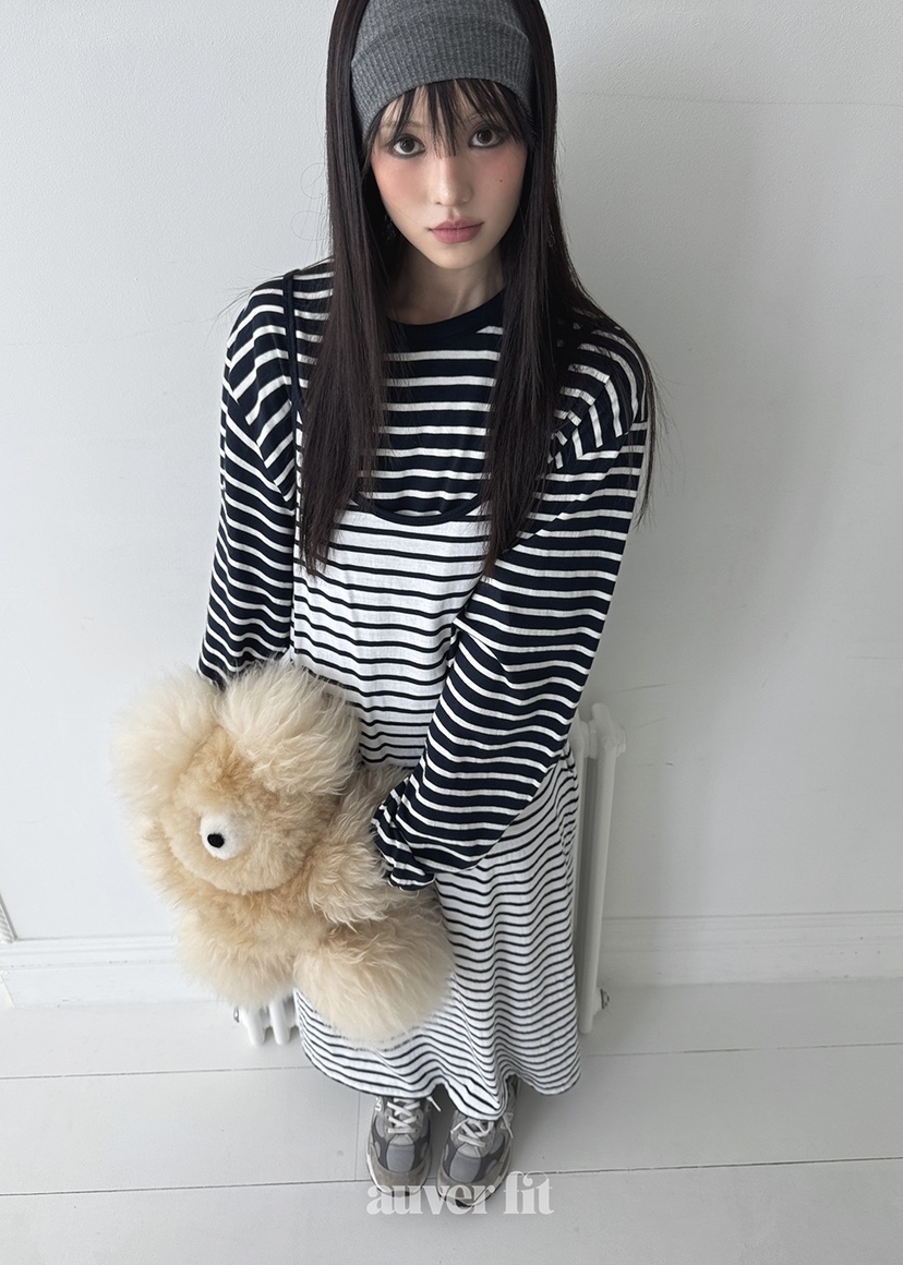 AUVERFIT韓國㊣直郵東大門代購女裝新品25春夏時尚推薦連衣裙AUVERFIT連衣裙