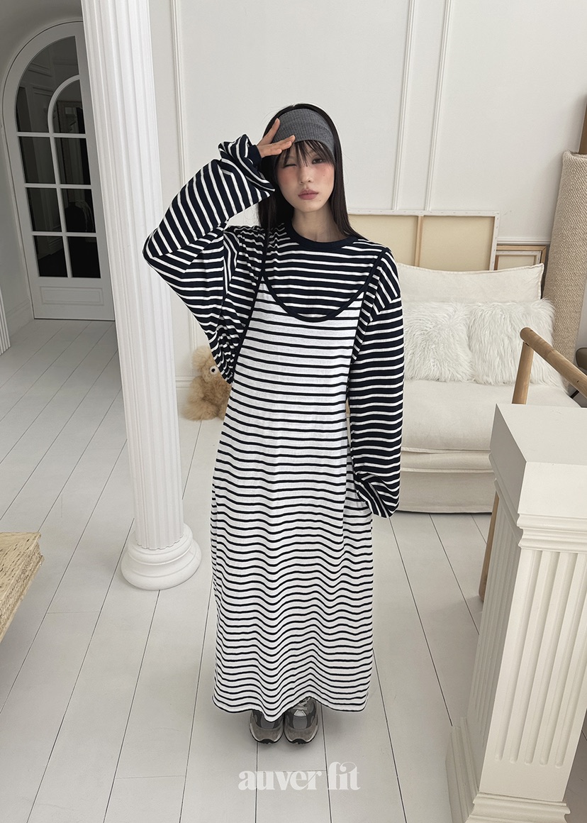 AUVERFIT韓國㊣直郵東大門代購女裝新品25春夏時尚推薦連衣裙AUVERFIT連衣裙