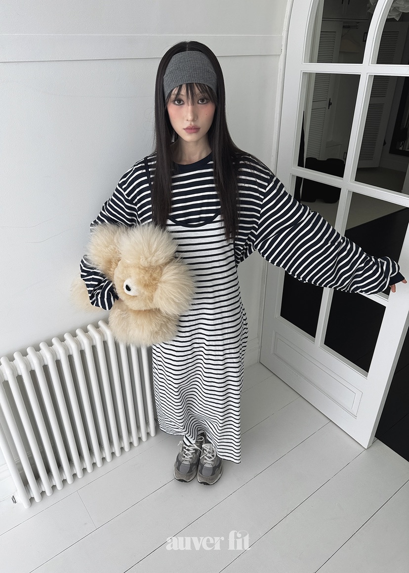 AUVERFIT韓國㊣直郵東大門代購女裝新品25春夏時尚推薦連衣裙AUVERFIT連衣裙