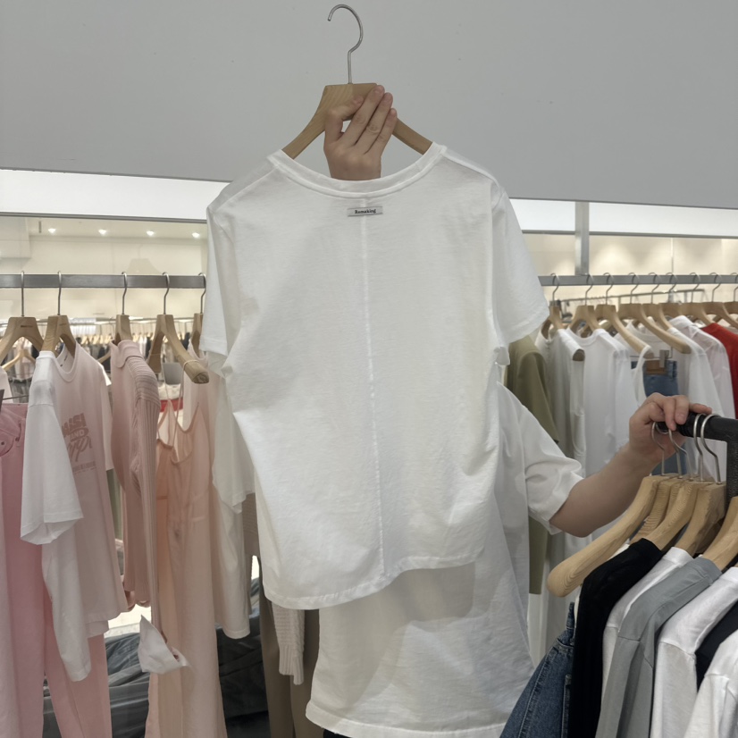 URBANSTORY/REMAKING直郵韓國代購㊣女裝新款25春夏休閑T恤BAGUETTE-PT恤