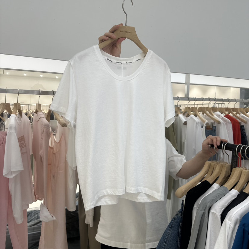 URBANSTORY/REMAKING直郵韓國代購㊣女裝新款25春夏休閑T恤BAGUETTE-PT恤圖色1