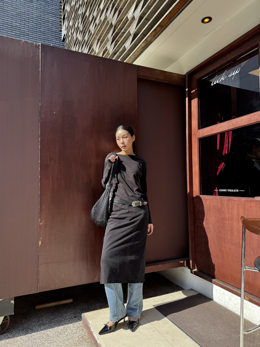 LIMLIMLIM直郵韓國代購㊣女裝新款時尚推薦熱賣連衣裙透視長款LIM LIM LIM連衣裙