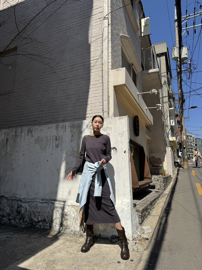 LIMLIMLIM直郵韓國代購㊣女裝新款時尚推薦熱賣連衣裙透視長款LIM LIM LIM連衣裙