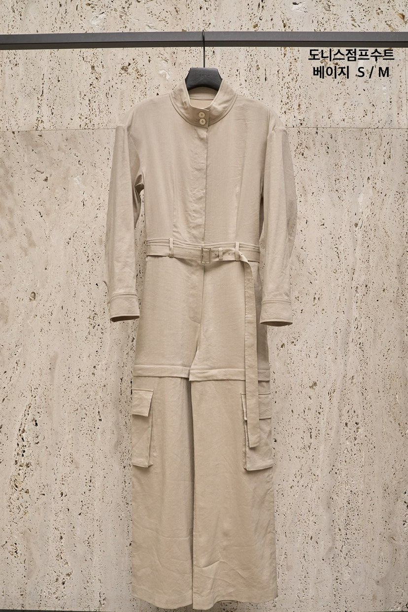 BLOSSOM韓國㊣直郵東大門代購女裝新品25春夏人氣連體褲含腰帶BLOSSOM連體褲圖色2